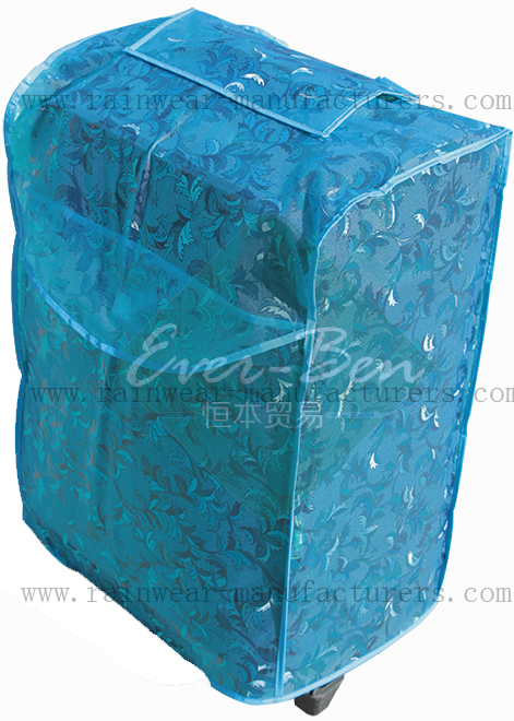 Blue-waterproof luggage carrier bag cover